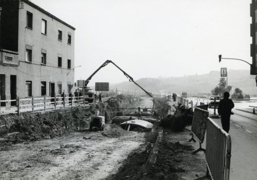 <p>Obres soterrament dels ferrocarrils de la Generalitat. Rambleta del Pare Alegre, 1982. Autor: Fotos Francino. Fons Municipal. AMAT. Reg. 714839.</p>
