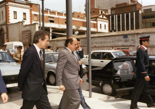 <p>Inauguració del soterrament dels ferrocarrils de la Generalitat, 16-05-1986. Autor: Fotos Francino. Fons Municipal. AMAT. Reg. 795779.</p>
