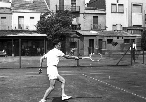<p>IV Setmana Esportiva de Terrassa. 1er  Torneig Internacional Terrassa-Manresa. Del 14 al 21 de juny del 1959.<br />
Fotografia: Joan Biarnés – Procedència: Arxiu Municipal de Terrassa (AMAT) – Reg: 059_013</p>
