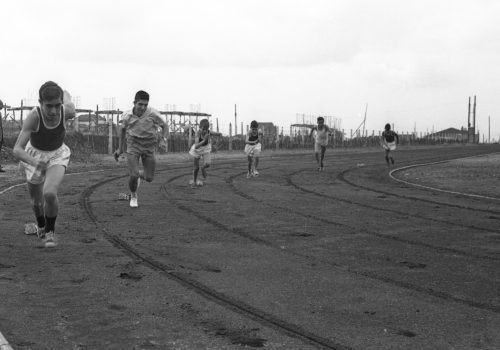 <p>IV Setmana Esportiva de Terrassa.</p>
<p>Fotografia: Joan Biarnés – Procedència: Arxiu Municipal de Terrassa (AMAT) – Reg: 059_025</p>
