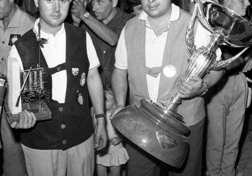 <p>Campionat de Catalunya de Tir al colomí, celebrat, entre l’11 i el 18 de juny de 1961.<br />
Fotografia: Joan Biarnés – Procedència: Arxiu Municipal de Terrassa (AMAT) – Reg: 105_044</p>
