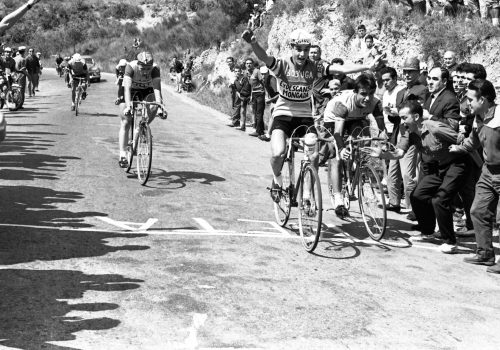 <p>Entrada a meta de Francisco Soriano, del CD Bosuga, durant el III Campionat de Catalunya de Muntanya, categoria juvenil, organitzat per la Peña Club Nickys el 6 de setembre de 1964.<br />
Fotografia: Joan Biarnés – Procedència: Arxiu Municipal de Terrassa (AMAT) – Reg: 173_002</p>

