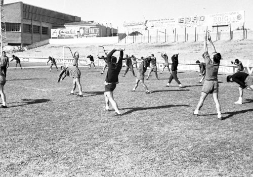 <p>Sessió d’entrenament del CE Sabadell, 1 de novembre del 1967.<br />
Fotografia: Joan Biarnés – Procedència: Arxiu Municipal de Terrassa (AMAT) – Reg: 438_003</p>
