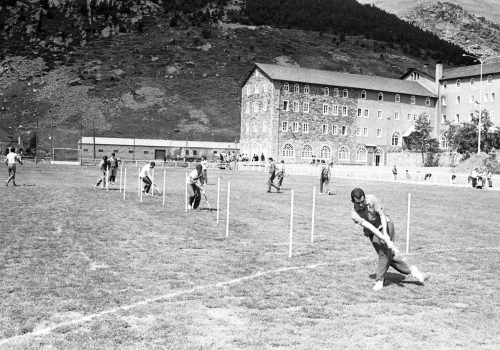 <p>Concentració olímpics a Núria, 25 al 29 de juliol del 1968.<br />
Fotografia: Joan Biarnés – Procedència: Arxiu Municipal de Terrassa (AMAT) – Reg: 466_021</p>
