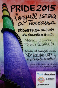 <p>Cartell del Pride 2015 organitzat per les diferents entitats i l’ajuntament.</p>
